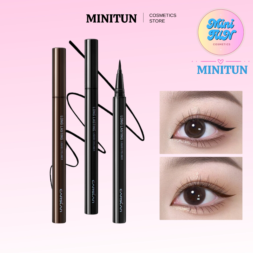 Bút Kẻ Mẳt Carslan Dạng Lỏng Chống Nước Tự Nhiên Lâu Trôi 2ml MiniTun