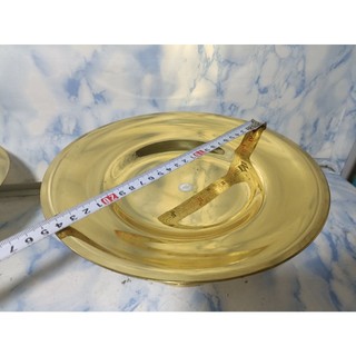 [Giá Rẻ]Dĩa đựng trái cây trơn bằng đồng 17,21,24cm