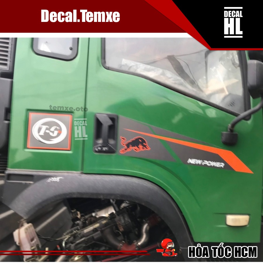 Tem dán xe tải Trường Giang 8T. Tem xe tải Trường Giang Dongfeng