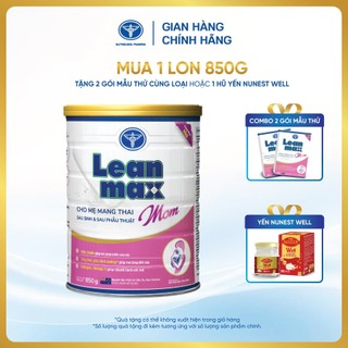 Lon sữa Leanmax Mom 850g - Sữa cho bà bầu và sau sinh