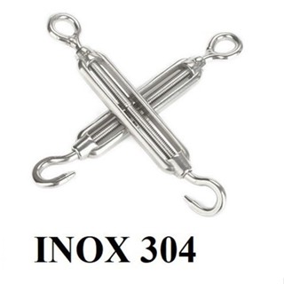 Tăng đơ INOX 304 dùng cho dây cáp (bán lẻ từng cái).Gồm các size 5mm 6mm 8mm 10mm....