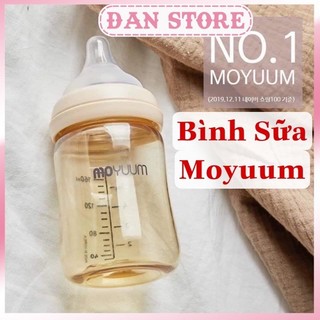 Free Ship- Bình sữa Moyuum Chính hãng Hàn Quốc, bình sữa Moyuum 170ml 270ml hỗ trợ đổi núm