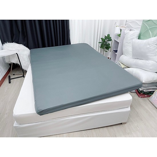 áo nệm có khóa kéo màu xám sang trọng .tối giản thích hợp cho homestay ,khách…
