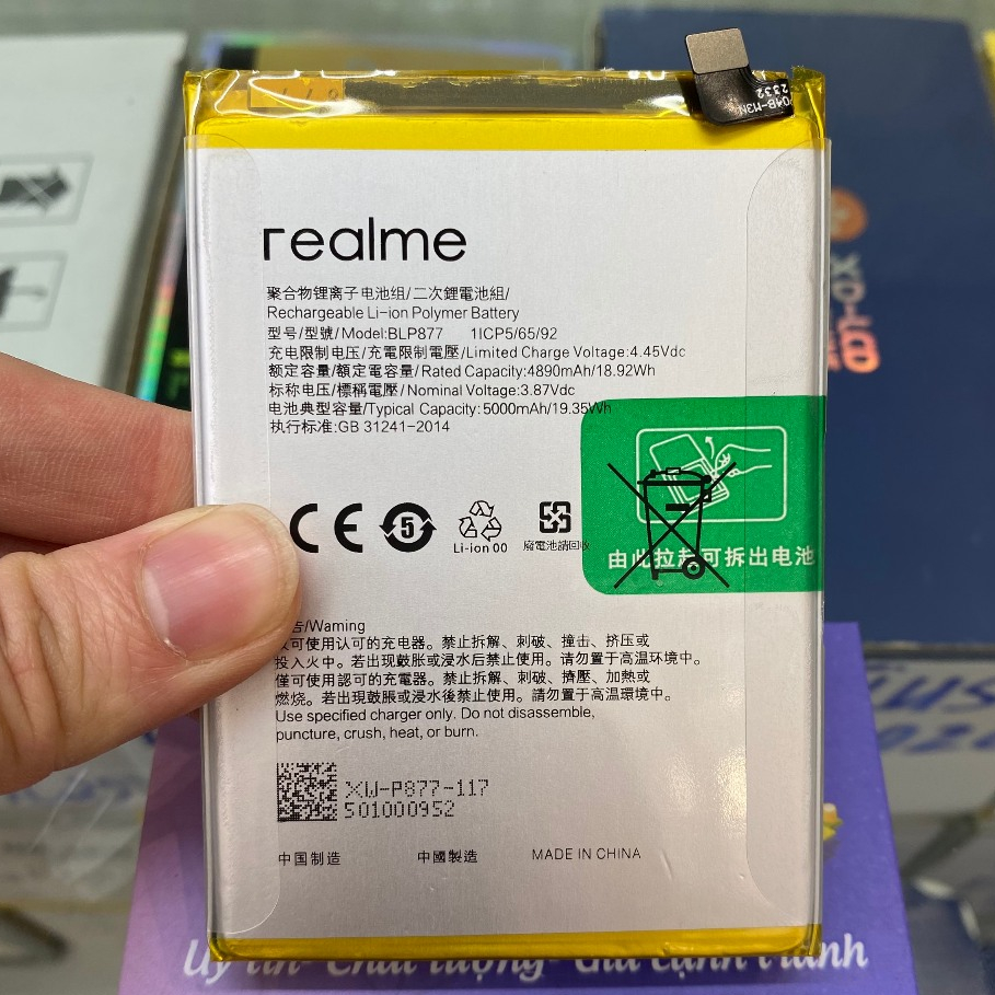 Pin Op Realme 8I / C35 / C30S (BLP877)