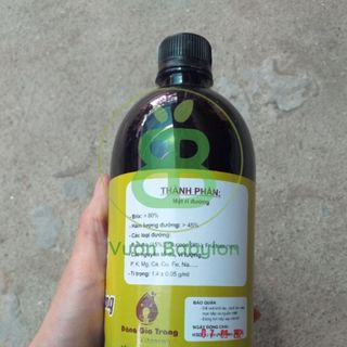 Mật Rỉ Đường Sfarm, Hỗ Trợ Cải Tạo Đất, Chất Xúc Tác Ủ Phân hữu cơ, Nuôi Cấy Vi Sinh Vuonbabylon - Chai 1L