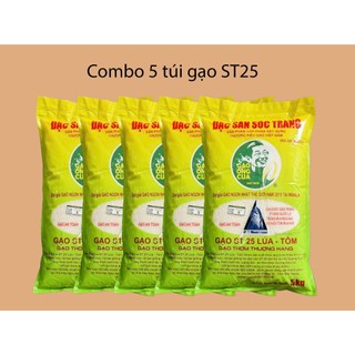 25kg gạo st25 lúa tôm chính hãng Hồ Quang Cua