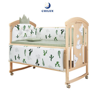 Quây đệm hoàng gia chất liệu cotton Chilux -Thoáng mát, bền bỉ, bảo hành 6 tháng