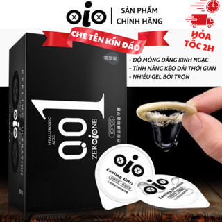 Bao Cao Su Siêu Mỏng 001 OIO Kéo Dài Quan Hệ Chống Xuất Tinh Sớm, BCS Có Gai Tăng Thời Gian OlO, baocaosu 0.01 - Hộp 10c