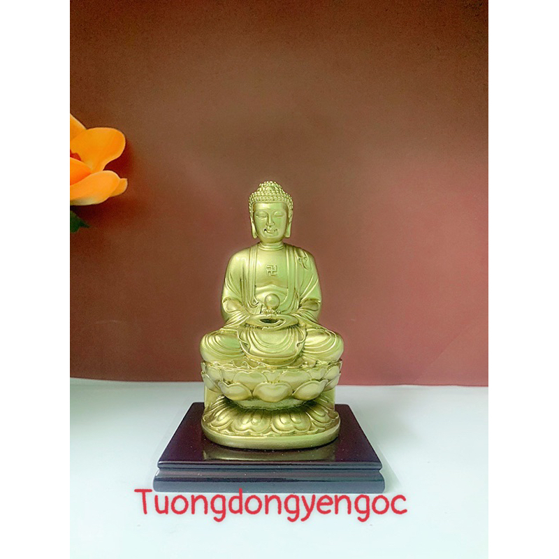 Tượng phật A Di Đà màu đồng 11 cm