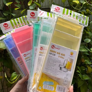Khay đá bia HPL08 - Vỉ làm đá viên bằng nhựa tiện lợi 5 viên HOFACO