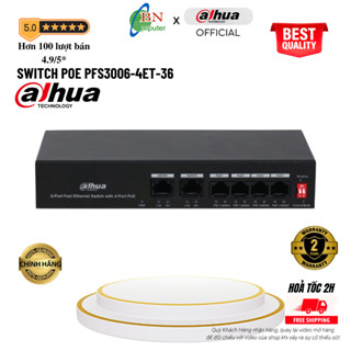Switch POE 5 Cổng Dahua chia cổng 3006-4ET-36 ( Dành cho Camera IP)