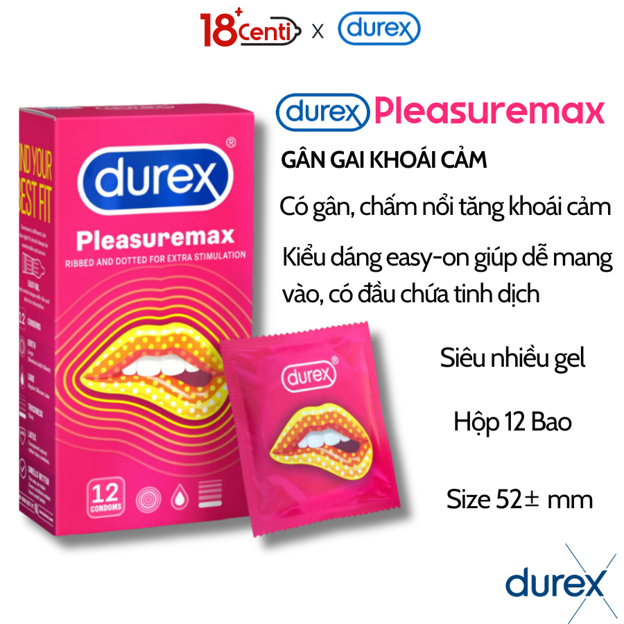 Bao cao su Durex Invisible siêu mỏng chân thật nhất hộp 10 bao