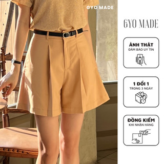 Quần short kaki gyomade® màu vàng nâu phong cách hàn quốc | gq010y