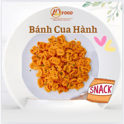 100gr - 200gr Bánh snack cua mắm hành