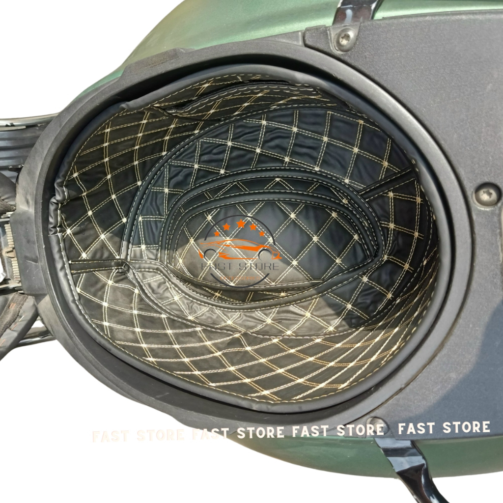 Lót Cốp Da Cách Nhiệt Chống Sốc Xe Máy Piaggio Vespa Sprint LX ET8 S125 Liberty Primavera newcó túi 