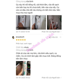 Cọ rửa bình sữa & núm ty OXO (bill Mỹ)