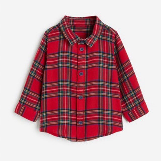 Áo sơ mi kẻ hm sz 6m-4y form to