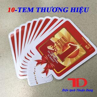 Combo 10 Tem dán trang trí thương hiệu số 1