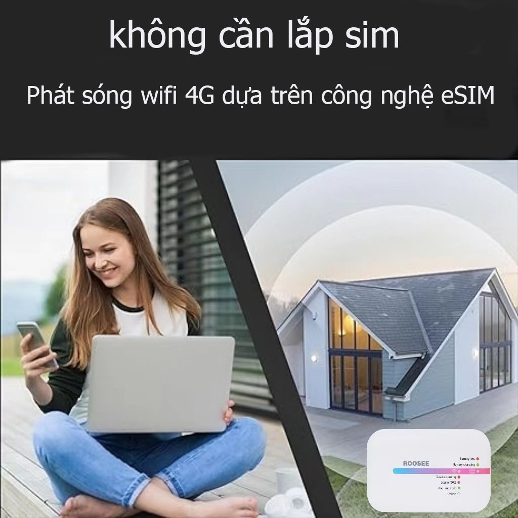 Bộ phát wifi di động Roosee M600,wifi bỏ túi , ba nhà mạng chuyển đổi,sóng wifi 4G