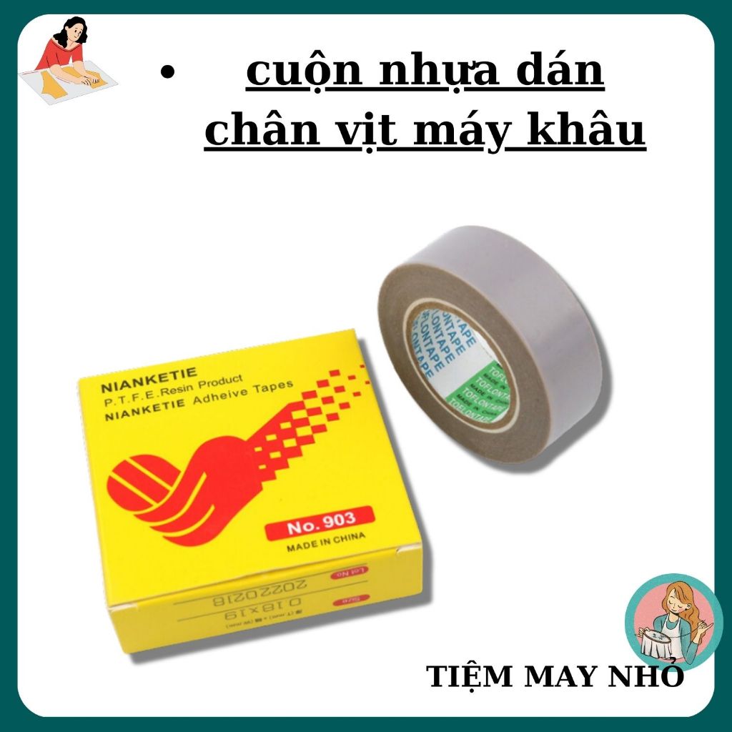 nhựa dán chân vịt máy may NITTO dùng cho máy vắt sổ máy trần đè , máy công nghiệp 1 kim , máy gia đình