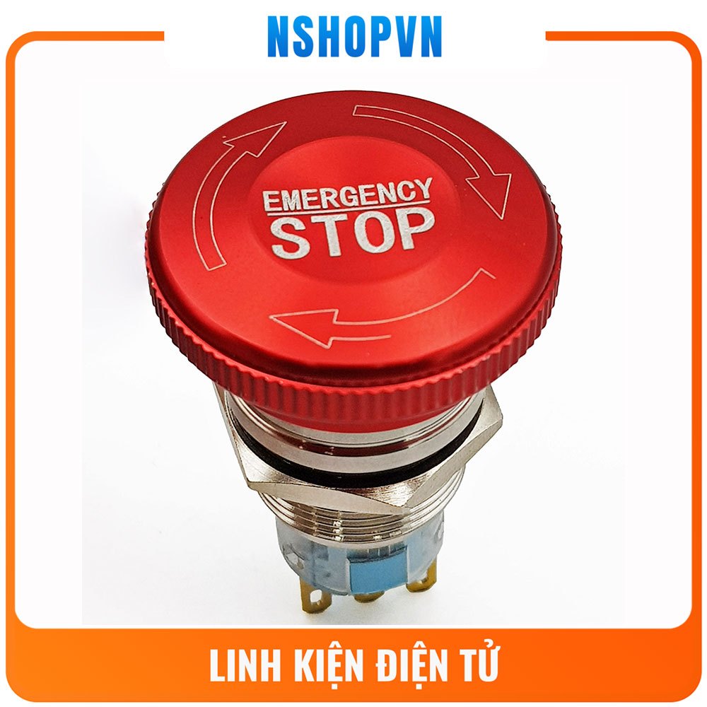 Nút dừng khẩn cấp kim loại 19mm