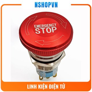 Nút dừng khẩn cấp kim loại 19mm