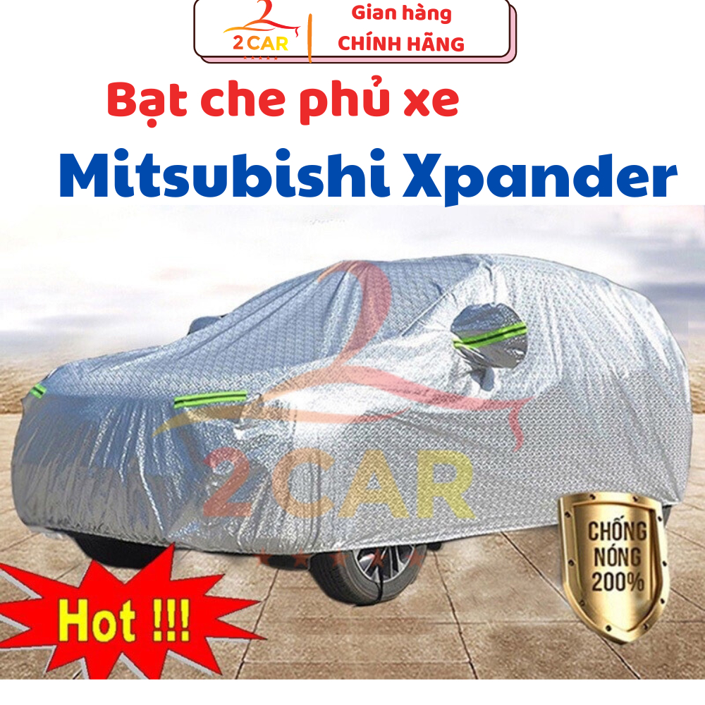 Bạt Che Phủ Xe Mitsubishi Xpander Cao Cấp (bạt 3 lớp Tráng Nhôm, chống xước, che nắng nóng)-Size 2XL
