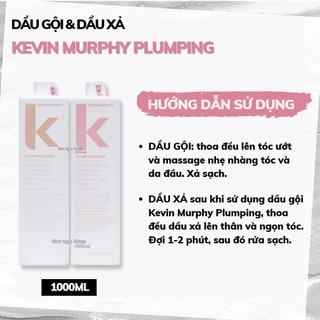 DẦU GỘI XẢ CHO TÓC ÍT, MỎNG, RỤNG KEVIN MURPHY PLUMPING 250ml 1000ML