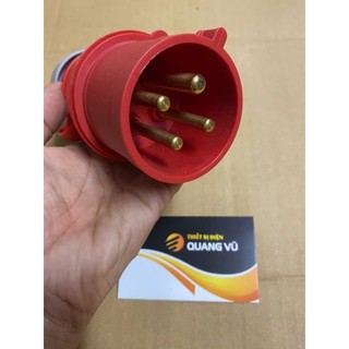 Phích cắm ,ổ cắm công nghiệp 3 pha 4 chân 16A-32A PCE made in ustria