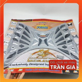 Thảm lót để chân INOX xe Sh nam 125i 150i 160i năm 2020-2021-2022-2023-2024 mới nhất tấm trải sàn gác chân 125 150 160