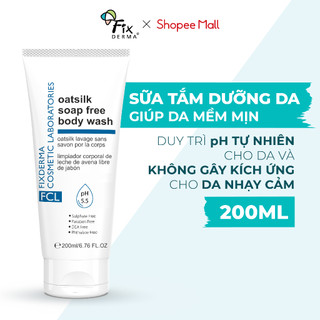 Sữa Tắm Dưỡng Ẩm FCL Oatsilk Soap Free Body Wash Cấp Ẩm, Trắng Sáng Cho Da Nhạy Cảm 200ml [Hùng Lợi]