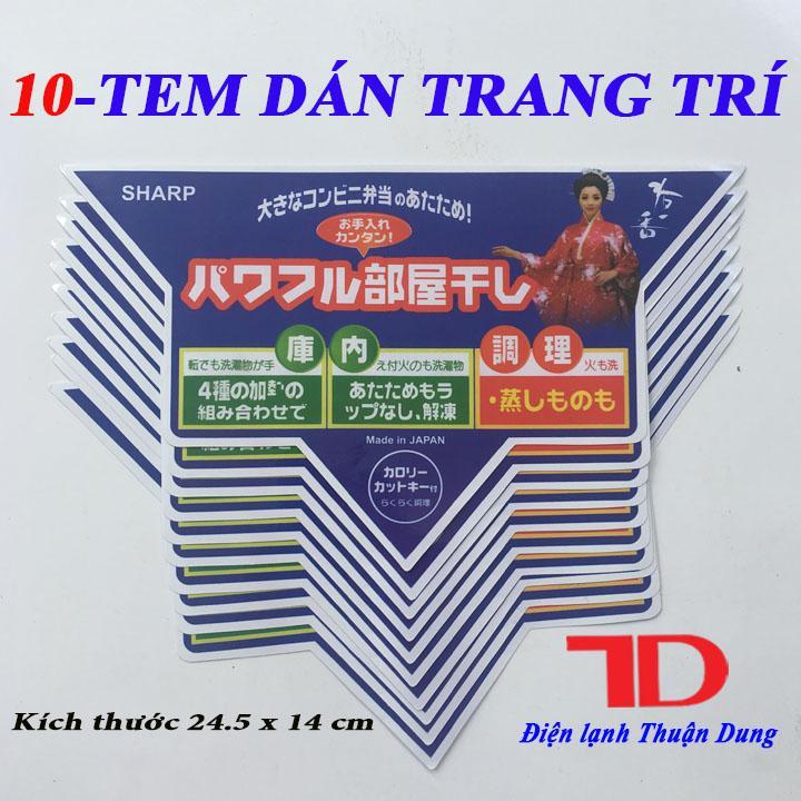 COMBO 10 TEM DÁN TRANG TRÍ HÀNG NỘI ĐỊA NHẬT