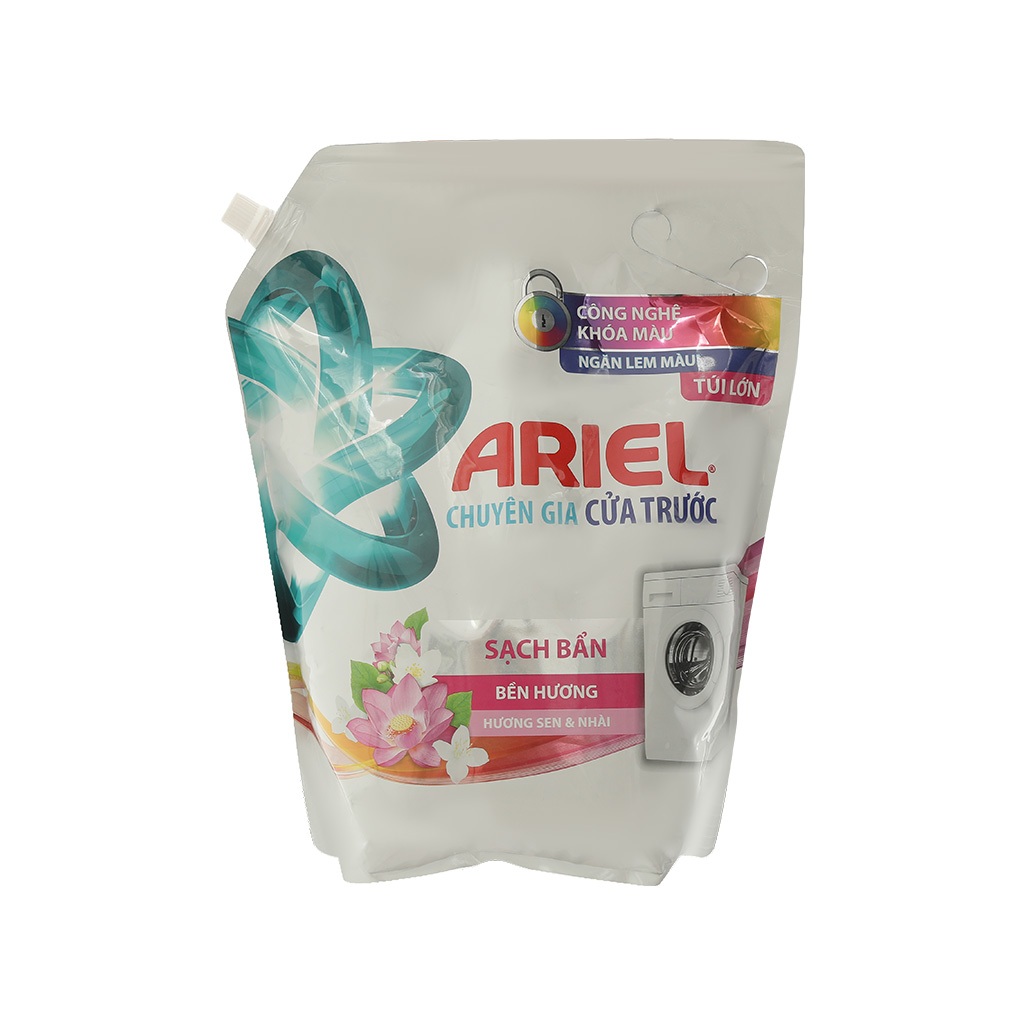 Nước giặt Ariel cửa trên/cửa trước túi lớn tiết kiệm