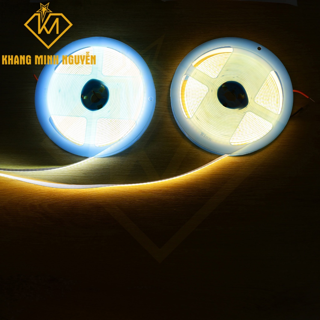 Cuộn 5m LED COB - LED dán COB 12V, 252 LED/mét - sáng siêu mịn Trắng - Vàng ấm, Trung tính