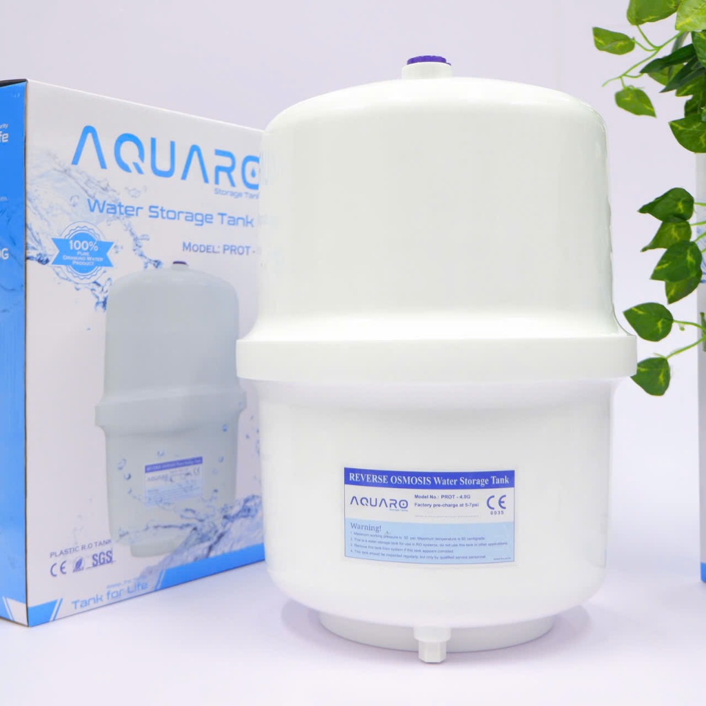 Bình áp máy lọc nước AQUARO 4.0G 10L bằng nhựa cho tất cả các máy lọc nước RO