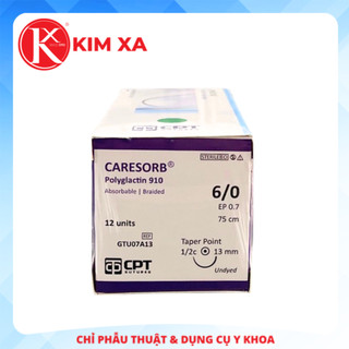 Chỉ phẫu thuật tự tiêu cpt caresorb® polyglactin 910 số 6/0 - gtu07a13