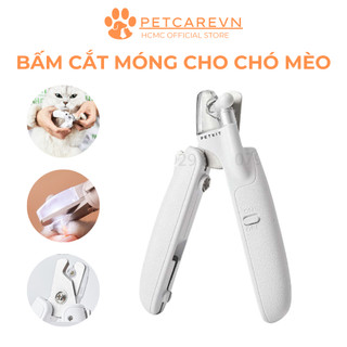 Kìm cắt móng chó mèo Petkit, có đèn LED và khay đựng móng, dễ dàng sử dụng và an toàn cho thú cưng