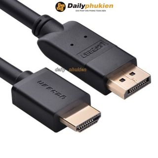 Cáp displayport sang hdmi dài 2m chính hãng ugreen, dây displayport ra hdmi