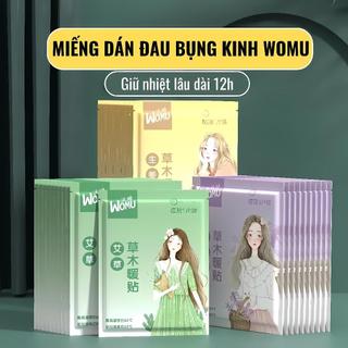 Miếng dán giữ nhiệt Womu ngải cứu giảm đau bụng kinh, vai gáy – giữ ấm 12h, set 5 miếng tiện lợi