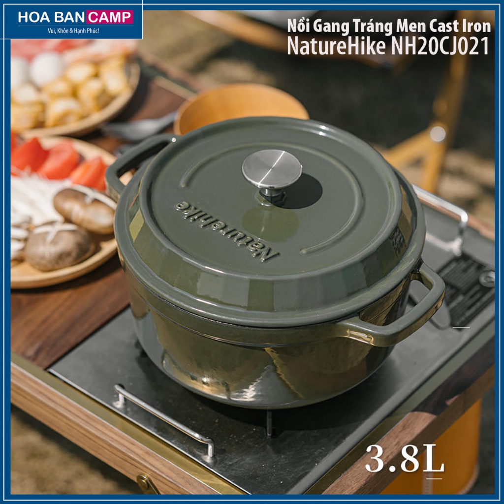 Nồi Gang Tráng Men Cast Iron NatureHike NH20CJ021