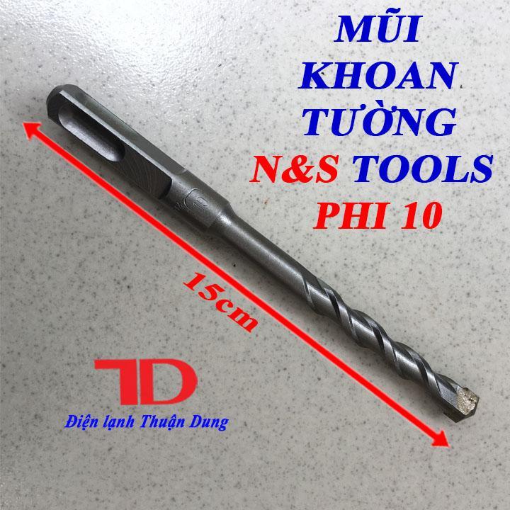Mũi khoan tường N&S Tools Phi 10 X 150 mm