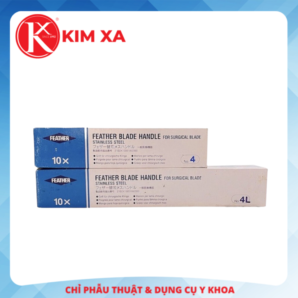 CÁN DAO PHẪU THUẬT NHẬT (Feather) số 4 / 4L (1 cái)