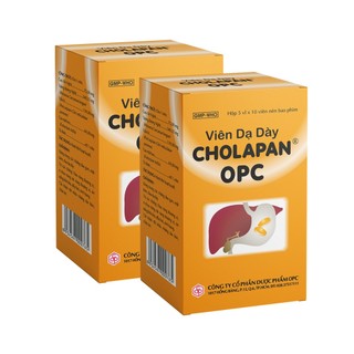 Viên mật nghệ CHOLAPAN OPC ( Hộp 50 viên BP) - Hỗ trợ bổ gan, lợi mật. Giảm đau dạ dày - Hàng chính hãng OPC