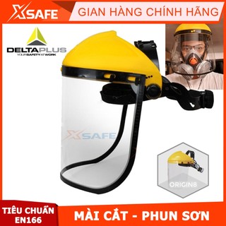 Mặt nạ mài cắt Deltaplus Balbi2 kính bảo hộ chống văng bắn, hóa chất, bảo vệ mắt, mũi, miệng Chính hãng - Xsafe