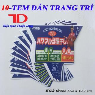COMBO 10 TEM DÁN TRANG TRÍ NHỎ HÀNG NỘI ĐỊA NHẬT
