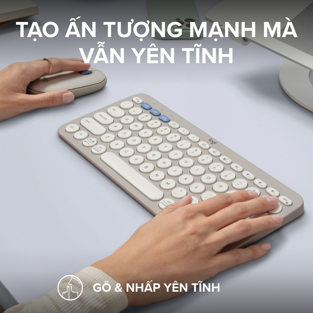 Combo Bàn phím Bluetooth Logitech K380s và chuột Bluetooth M350s - Yên tĩnh, Di động, Easy-Switch Chính hãng BH 12 tháng | BigBuy360 - bigbuy360.vn