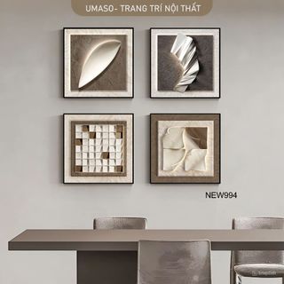 Tranh canvas 3D nghệ thuật decor phòng ngủ, phòng khách, homestay NEW994
