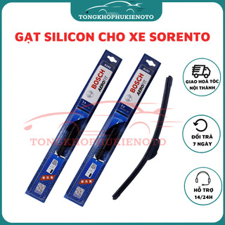 Gạt mưa xe Kia Sorento gạt mềm không xương chính hãng B,osch ( Giá 1 đôi ) size 24-20 inch