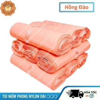 [1 kg] Túi gói hàng niêm phong, túi pe màu Đào, Hồng Đào lớp keo dán siêu tiện lợi, hàng có sẵn nhiều size