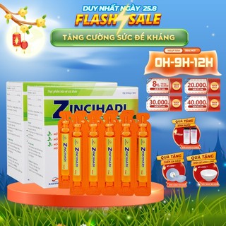 Kẽm cho bé Zincihadi tăng cường sức đề kháng cho trẻ, cải thiện biếng ăn, giúp ăn ngon miệng, dạng siro